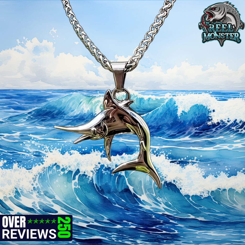 Sailfish Stainless Steel Charm and Necklace