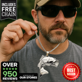 Bass Stainless Steel Charm and Necklace