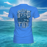 Reel Monster© Eat Sleep Fish Ladies Shirt