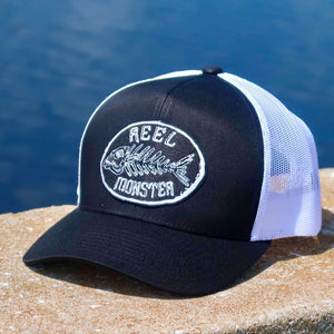 Reel Monster© Black/White Hat RMW-11