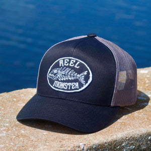 Reel Monster© Black/Grey Hat RMW-10