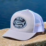 Reel Monster© Grey/White Hat RMW-12