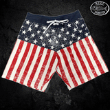 Distressed American Flag Board Shorts
