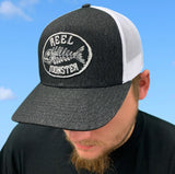 Reel Monster© Charcoal/White Hat RMW-11