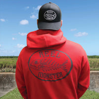 Reel Monster Charcoal Logo Hoodie