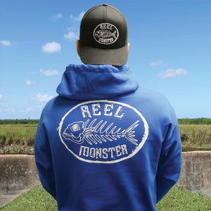 Reel Monster White Logo Hoodie