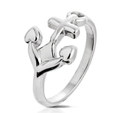 Ladies Anchor Stainles Steel Ring MMR-20