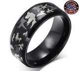 Stealth Black Camo Ring