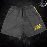 Reel Monster© Don't Tread On Me Black/Yellow Flag Board Shorts