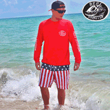 Distressed American Flag Board Shorts