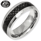 Black Carbon Fiber Ring MMR-3