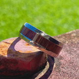 Titanium Wood Inlay Ring MMR-6